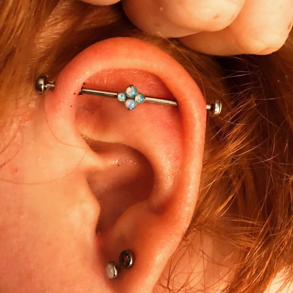Anatometal Opal Cluster (Threaded End Only)